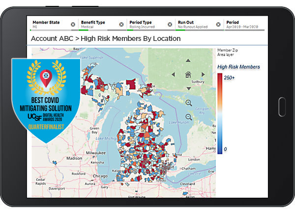 COVID-19 Analytics- High Risk Members by Location